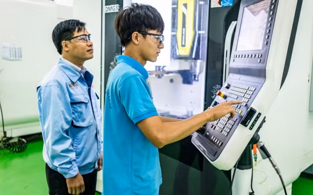 Đào tạo tại Trường Cao đẳng công nghệ quốc tế Lilama 2 (Ảnh minh họa: Lilama 2).
