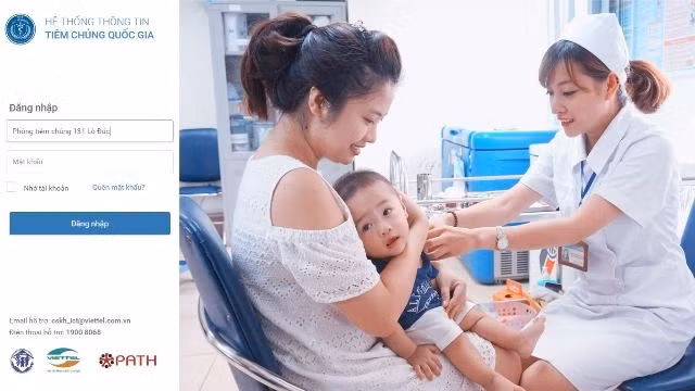 Hệ thống phần mềm quản lý tiêm chủng quốc gia. 