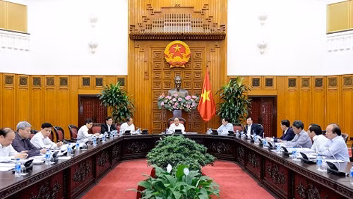 Toàn cảnh phiên họp của Thường trực Chính phủ bàn về dự án đường sắt đô thị TP Hồ Chí Minh.