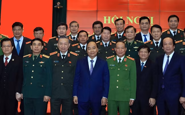 Thủ tướng Nguyễn Xuân Phúc với các đại biểu dự hội nghị. Ảnh: Thống Nhất (TTXVN)