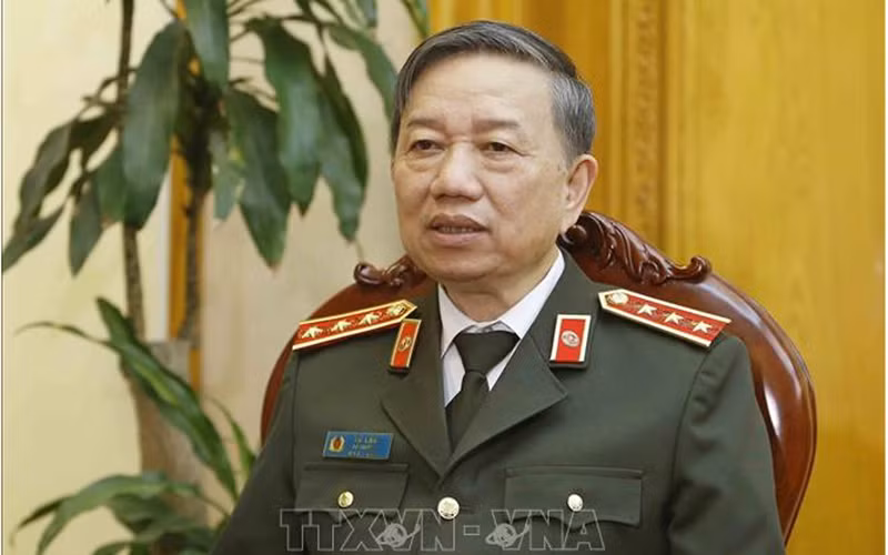 Đại tướng Tô Lâm, Ủy viên Bộ Chính trị, Bộ trưởng Công an. Ảnh: TTXVN.