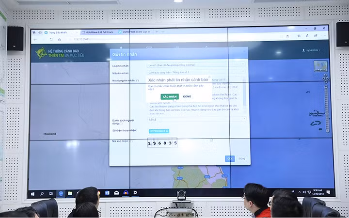 Hệ thống sẵn sàng phát đi cảnh báo sóng thần.
