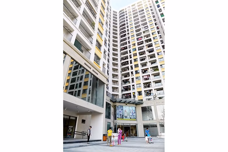 Cư dân của chung cư T&T Riverview tại Hà Nội đang khiếu nại chủ đầu tư không thực hiện đúng cam kết trong hợp đồng. Ảnh: Thủy Nguyên