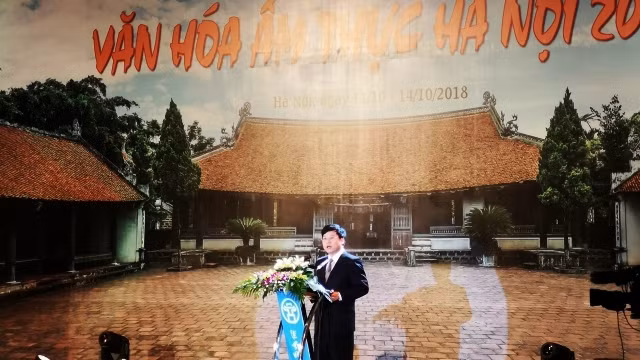 Phó Chủ tịch UBND TP Hà Nội Ngô Văn Quý phát biểu khai mạc Lễ hội.