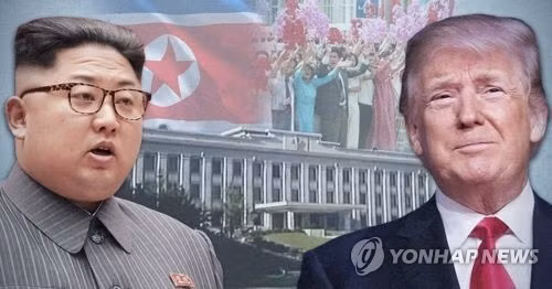 Nhà lãnh đạo Triều Tiên Kim Jong-un (bên trái) và Tổng thống Mỹ Donald Trump. (Ảnh: Yonhap)