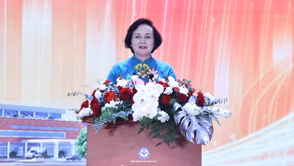 Phó Thủ tướng Phạm Thị Thanh Trà chia sẻ tại buổi lễ. (Ảnh: chinhphu.vn/Thu Giang)