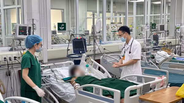 Bệnh nhân nhập viện trong tình trạng nặng. (Ảnh: BVCC)