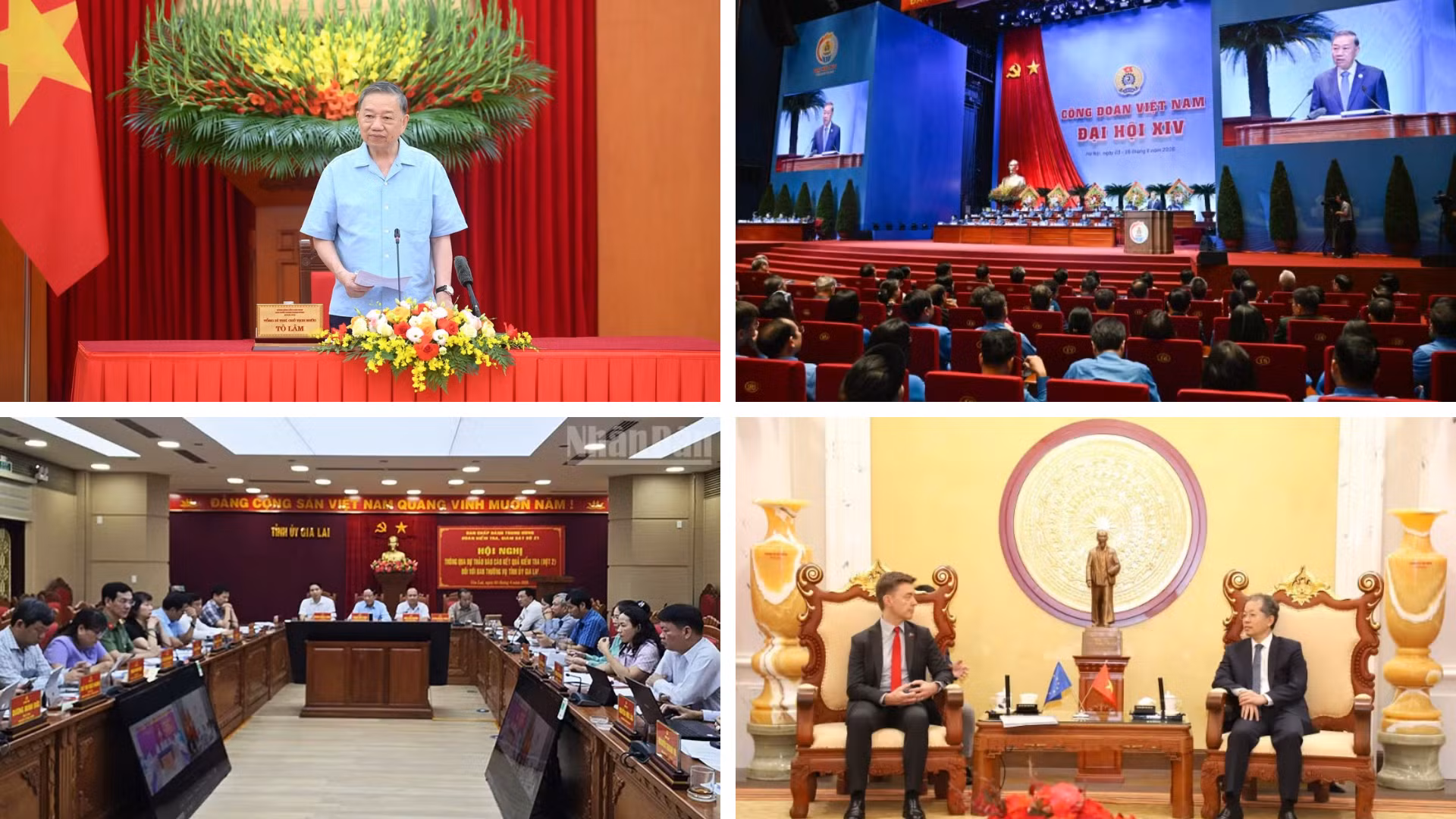Tin nổi bật ngày 4/6: Công đoàn Việt Nam xây dựng giai cấp công nhân Việt Nam hiện đại, lớn mạnh trong kỷ nguyên mới; Xây dựng năng lực tự chủ, sáng tạo và khả năng thích ứng của quốc gia