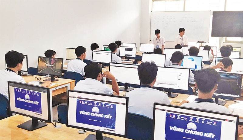 Học sinh tham gia Hội thi Tin học trẻ Thành phố Hồ Chí Minh năm 2025.