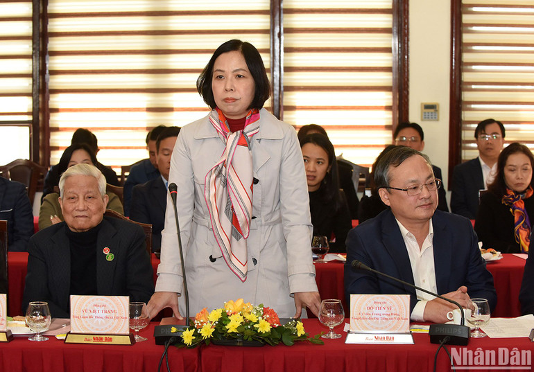 Tổng Giám đốc Thông tấn xã Việt Nam Vũ Việt Trang phát biểu.