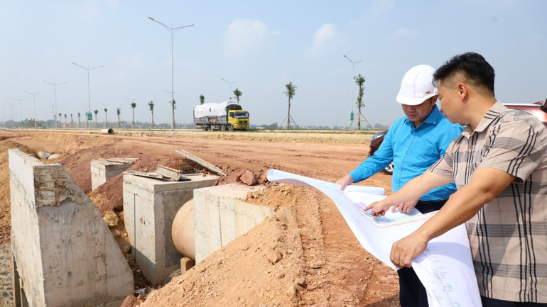 Khi hoàn thành giải phóng mặt bằng, Cụm Công nghiệp Bảo Lý-Xuân Phương ở huyện Phú Bình nhanh chóng hoàn thiện hạ tầng để giao đất cho nhà đầu tư. Ảnh: Thế Bình