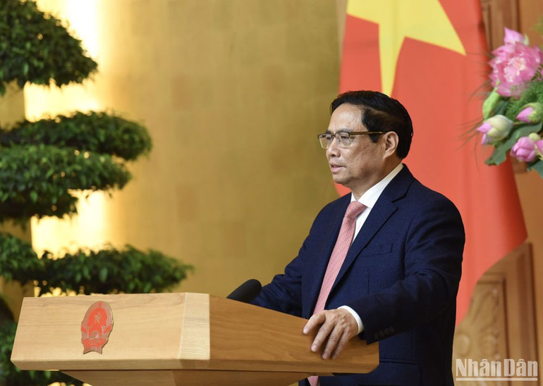 Thủ tướng Phạm Minh Chính phát biểu chỉ đạo.