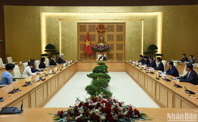 Quang cảnh buổi tiếp.