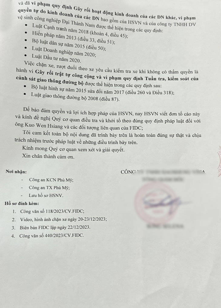Tăng phụ phí bất thường, 19 doanh nghiệp nước ngoài “kêu cứu” Ủy ban nhân dân tỉnh Bà Rịa-Vũng Tàu ảnh 4