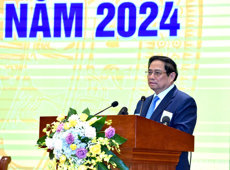 Thủ tướng Phạm Minh Chính phát biểu tại Hội nghị.