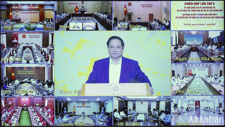 Phiên họp được truyền trực tuyến tới trụ sở các bộ, ngành, 63 tỉnh, thành phố trực thuộc Trung ương.