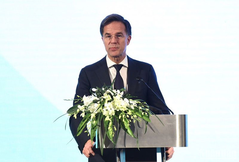 Thủ tướng Hà Lan Mark Rutte phát biểu tại Diễn đàn.