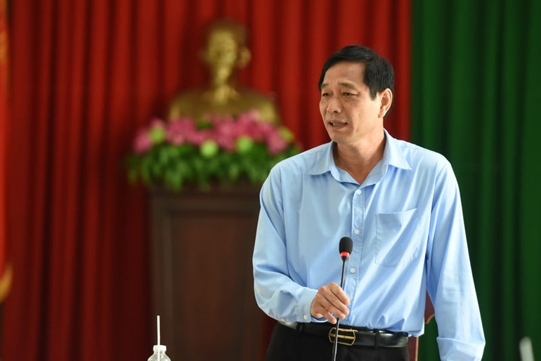 Phó Chủ tịch Ủy ban nhân dân tỉnh Đồng Nai Võ Văn Phi phát biểu tại buổi làm việc.