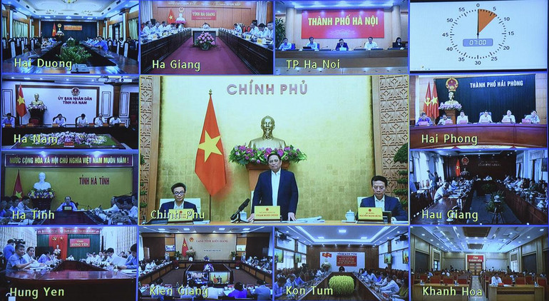 Hội nghị diễn ra dưới hình thức trực tiếp và trực tuyến đến các tỉnh, thành phố trong cả nước