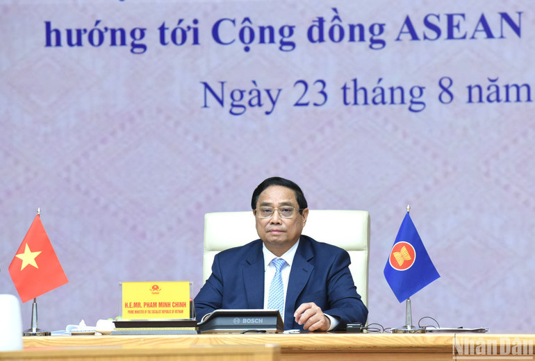 Thủ tướng Phạm Minh Chính phát biểu. (Ảnh: TRẦN HẢI)