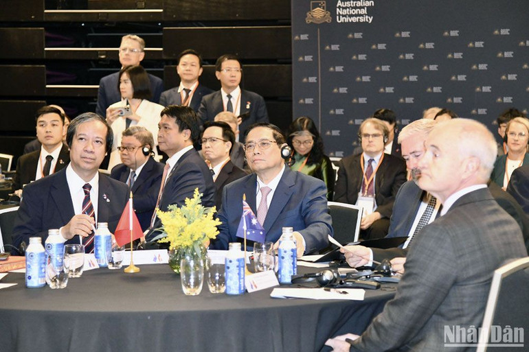 Thủ tướng Phạm Minh Chính dự Diễn đàn Hợp tác giáo dục Việt Nam-Australia.