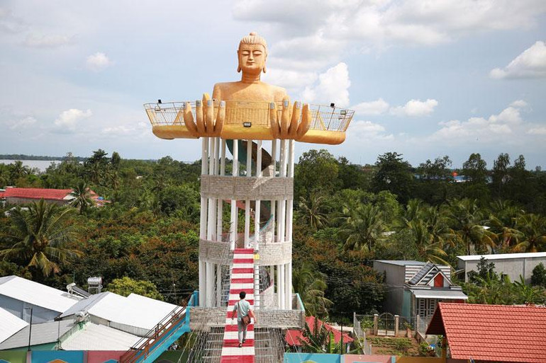 Một hạng mục được cơ quan chức năng xác định không đạt độ an toàn cho du khách tham quan.