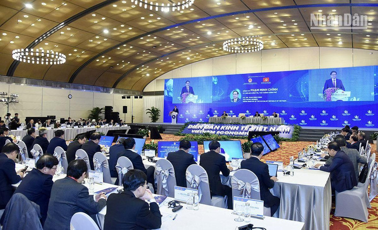 Quang cảnh Diễn đàn Kinh tế Việt Nam.