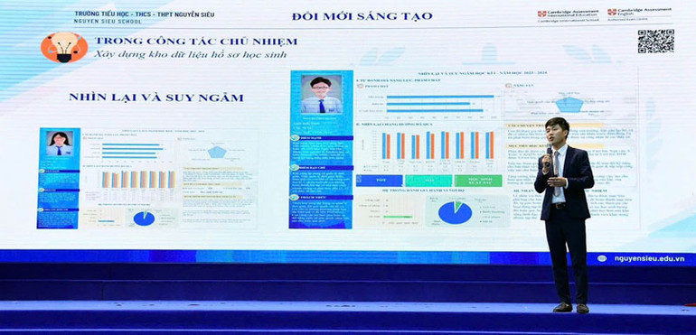 Thầy Nguyễn Văn Ninh giới thiệu về một ứng dụng để tăng cường quản lý và kết nối với học sinh trong lớp do thầy làm chủ nhiệm. Thầy Nguyễn Văn Ninh giới thiệu về một ứng dụng để tăng cường quản lý và kết nối với học sinh trong lớp do thầy làm chủ nhiệm.