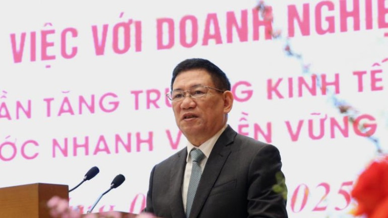 Phó Thủ tướng Hồ Đức Phớc phát biểu ý kiến khai mạc Hội nghị. (Ảnh: ĐÌNH HẢI/VGP)