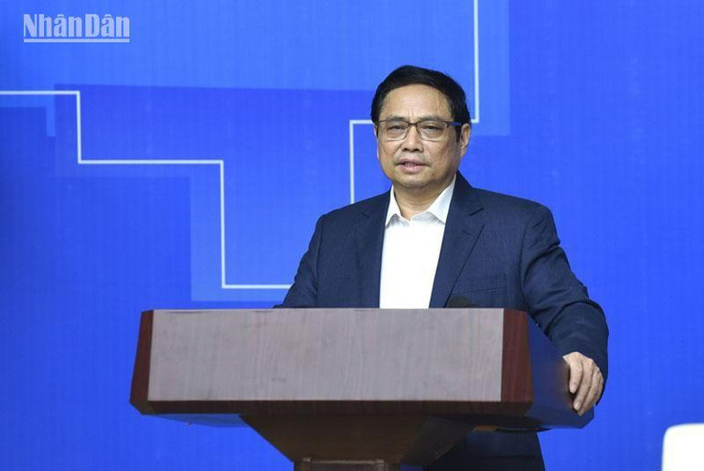 Thủ tướng Phạm Minh Chính phát biểu khai mạc hội nghị. Thủ tướng Phạm Minh Chính phát biểu khai mạc hội nghị.