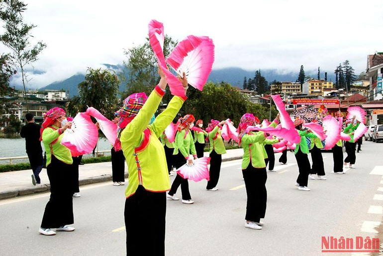 Festival đường phố ở thị xã Sa Pa (Lào Cai).