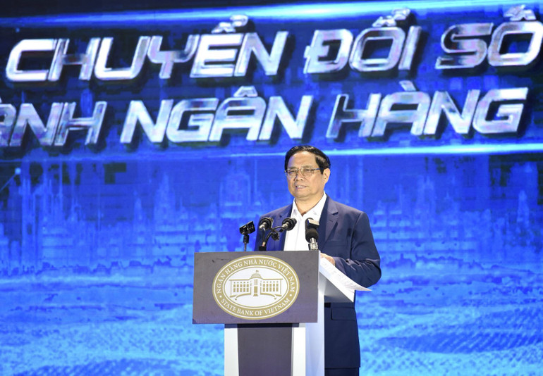 Thủ tướng Phạm Minh Chính phát biểu tại sự kiện. Thủ tướng Phạm Minh Chính phát biểu tại sự kiện.