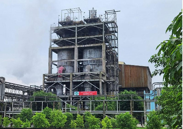 Khu vực sản xuất tại Nhà máy DAP-2 Lào Cai. (Ảnh: MINH DŨNG)