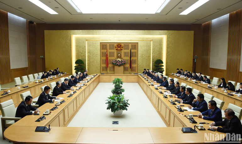 Quang cảnh buổi tiếp.