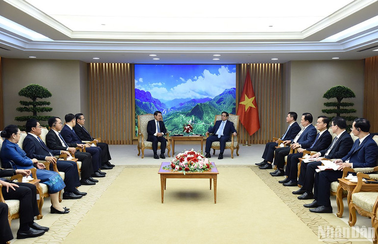 Quang cảnh buổi tiếp.