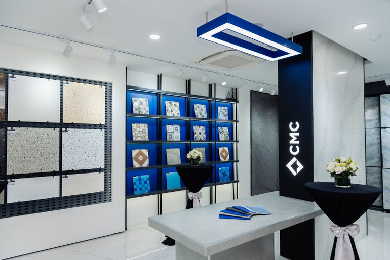 Showroom trưng bày sản phẩm của thương hiệu gạch ốp lát CMC. Showroom trưng bày sản phẩm của thương hiệu gạch ốp lát CMC.