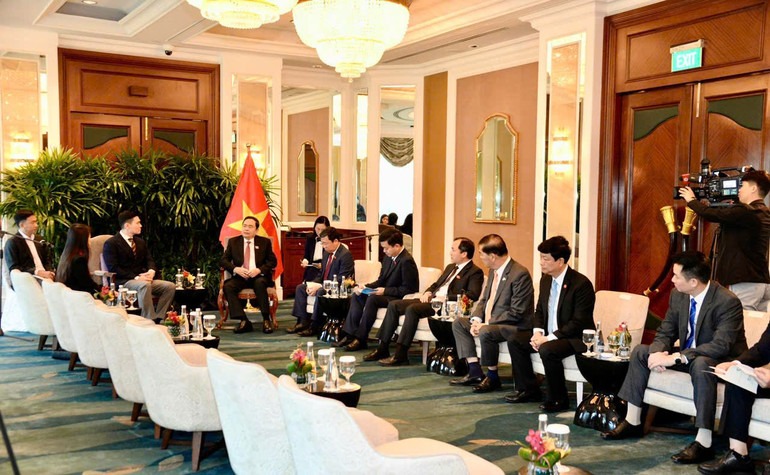 Toàn cảnh buổi tiếp. (Ảnh: quochoi.vn)