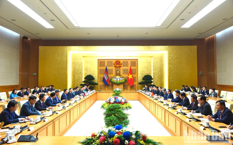 Quang cảnh buổi hội đàm.