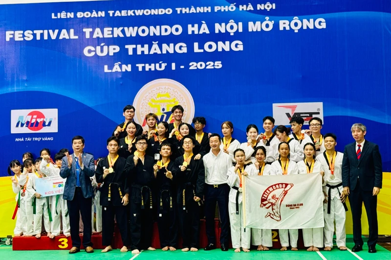 Festival Taekwondo Hà Nội mở rộng 2025 quy tụ hơn 1.000 võ sĩ tranh Cúp Thăng Long