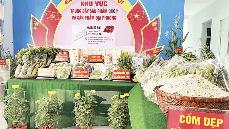 Các sản phẩm đạt chuẩn OCOP của xã Hưng Hội.