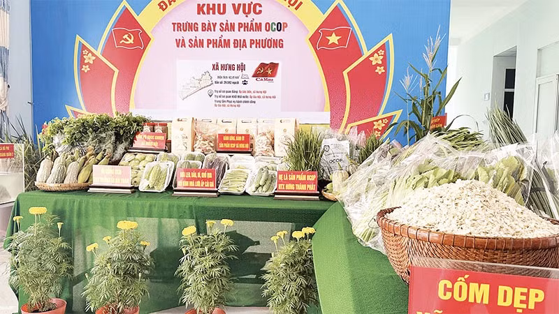 Các sản phẩm đạt chuẩn OCOP của xã Hưng Hội.