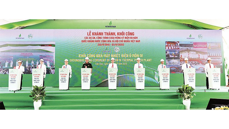Khởi công Nhà máy nhiệt điện Ô Môn IV do Nhật Bản đầu tư.
