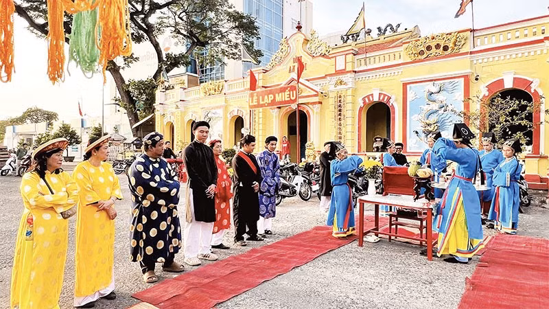 Độc đáo nghi thức cúng tế trong Lễ Lạp Miếu tại Đình An Hội.