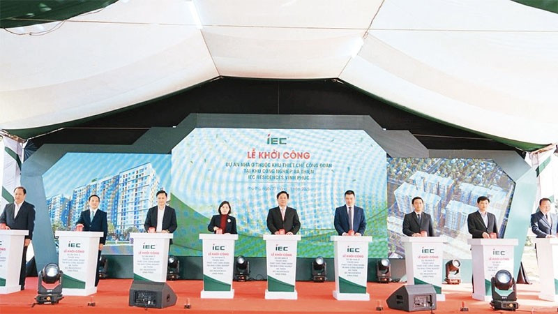 Khởi công dự án nhà ở thuộc Khu thiết chế công đoàn, xã Bình Tuyền, tỉnh Phú Thọ.