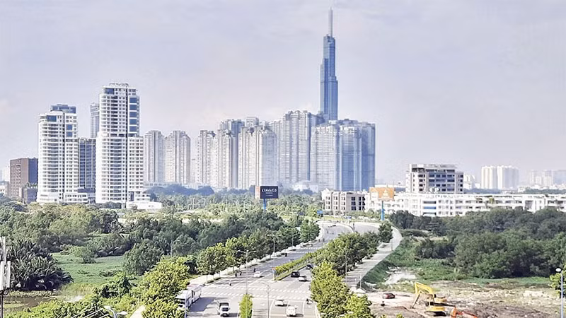 Thành phố Hồ Chí Minh đang hướng đến một “siêu đô thị” đặc biệt (một góc Thành phố Hồ Chí Minh).