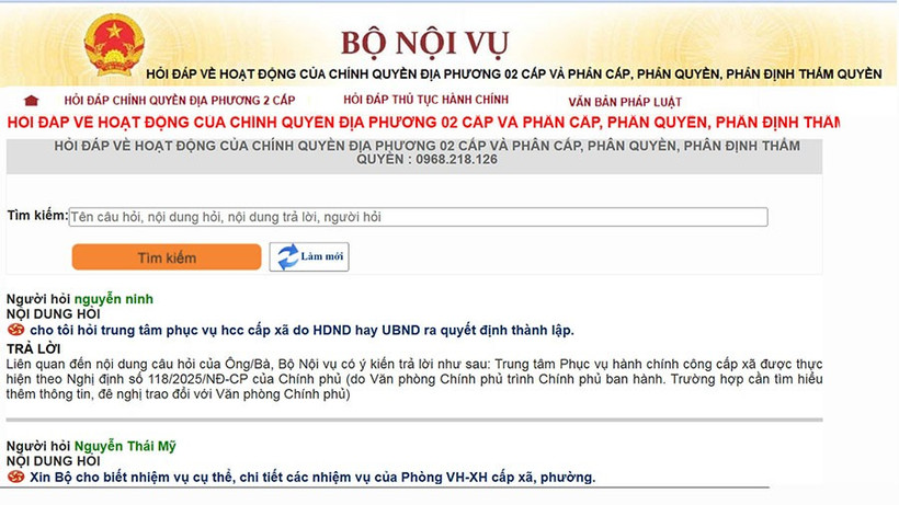 Giải đáp thông tin về hoạt động của chính quyền địa phương 2 cấp 