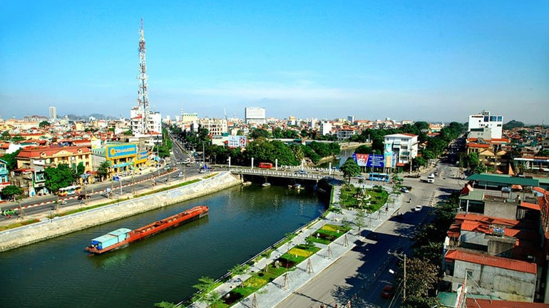 Hình ảnh Hoa Lư, Ninh Bình từ trên cao. (Ảnh TRƯỜNG HUY)