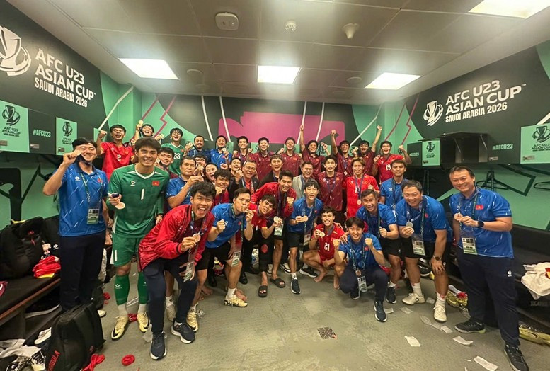 Đội tuyển bóng đá nam U23 quốc gia Việt Nam đã thi đấu kiên cường, quả cảm trong suốt Giải bóng đá U23 châu Á 2026. (Ảnh: VGP)