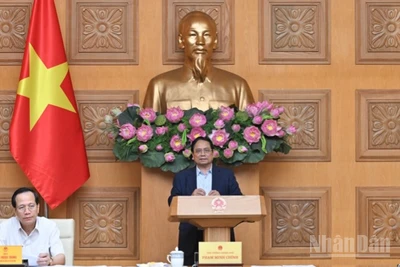 Thủ tướng Phạm Minh Chính chủ trì phiên họp. (Ảnh: Trần Hải)