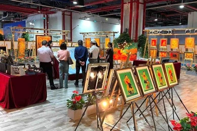 Khu vực trưng bày của Latoa Indochine trong không gian triển lãm “Happy Vietnam”.